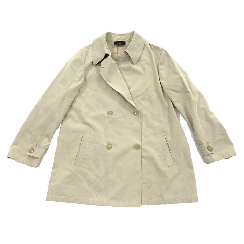 $1,500 Luciano Barbera Double Breasted Trench Coat Size 48 IT 38 US Unisex Khaki